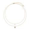 Corea del Sur Dongdaemun Amor Dorado Dulce Superposición Multicapa Collar de Amor Cadena Clavícula Cadena Collar Corto Dividido