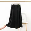 Pantalones Verdes Sueltos de Pierna Ancha para Mujer de Verano, Pantalones Cropped Rectos de Talla Grande, Pantalones Casuales Finos de Lino de Cintura Alta
