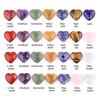 2069-20mm cristal colorido pedra semipreciosa amor 7 um grupo de ametista jade em forma de coração terno de coração