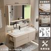 Lavabo Cerámico Todo en Uno de Lujo Ligero con Esquinas Redondeadas Combinación de Mueble de Baño Lavabo Lavabo Lavabo Mueble de Lavado