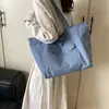 Bolso Cruzado Impermeable Casual de Estilo Japonés a la Moda con Diseño Único, Gran Capacidad, Bolso Tote Vintage para el Trabajo, Bolso de Color Sólido