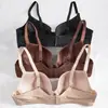 Sujetador Push-Up con Aros de Talla Grande para Comercio Exterior Europeo y Americano, Anti-Caída, Espalda Bonita, Delgado, Sujetador Transpirable para Mujer