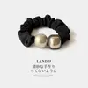 Elástico de Cabelo com Strass e Pérolas Dongdaemun Corda de Cabelo para Coque de Mulher Rabo de Cavalo Alto Acessórios de Cabelo Estilo Novo Primavera Verão