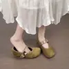Sapatos Femininos Mary Jane Plataforma Estilo Francês Solado Macio Confortáveis para Caminhar e Ir ao Trabalho Sapatos de Salto Único Femininos Tira Única Velcro Boca Rasa