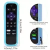 Para TCL Roku280 versão em inglês do controle remoto com corda versão universal capa protetora de silicone antiderrapante antiderrapante e espessa