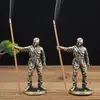 Suporte de Incenso de Liga de Soldado Retrô Artesanato Tecnologia Modelo de Soldado Feito à Mão Peça de Xadrez de Jogo de Tabuleiro Ornamentos Brinquedo Presente