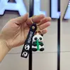Llavero Colgante Lindo de Panda Rojo de Bambú Seleccionado Cuidadosamente de Celebridad de Internet Llavero Colgante para Llaves Coche Bolsa Regalo