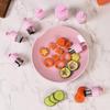 Molde de acero inoxidable con forma de mariposa para alimentos de bebé, cortador de verduras, frutas y flores, molde para galletas con impresión para hornear a presión.