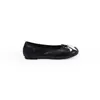 Primer Encuentro Temporada Zapatos Planos de Ballet Estrella Reductor de Edad Punta Redonda Corte Bajo Moño Terciopelo Tacón Bajo Zapatos de Una Sola Pieza Mujer