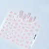 Novo Adesivo para Nail Art Estéreo 5D Em relevo Borboleta Flor Renda Laço Rosa Adesivo de Unha de Alta Qualidade
