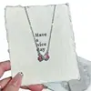 Colar de coração para menina Funfan, design moderno e único, corrente de clavícula da moda, em formato de coração, estilo estudante, versátil e chique