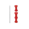 Protector de dedo de silicona para arco, Protector de dedo de silicona para posición de la cuerda de arco recurvo de tiro recto, Rodillo de silicona protector para tiro, Arco y flecha para niños