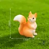 Micro Paisagem de Musgo Criativa Fofa Boneca Esquilo Pequeno Acessórios de Decoração DIY Paisagismo de Jardim Mini Enfeites Pequenos