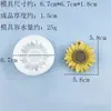 Molde de Silicona de Girasol DIY Ambientador de Coche Yeso Casero Fondant Chocolate Molde de Grado Alimenticio Fácil de Desmoldar