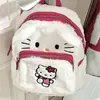Mochila de felpa linda de dibujos animados Sanrio, mochila escolar del gato KT, bolso de mano para estudiante hellokitty perro pudín