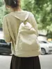 Nova Bolsa Feminina de Lona Simples Versátil Bolsa de Ombro Única Bolsa Transversal para Alunos Aula Mochila de Grande Capacidade para Passeio