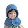 Gorro Integral para Bebé, Gorro Cálido de Otoño e Invierno, Bufanda, Lindo y Versátil, Gorro con Protección para las Orejas para Bebé Niño y Niña, Gorro de Lana para Niños, Moderno