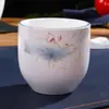 Juego de Mesa de Hotel de Cuatro Piezas: Taza de té, Platillo de porcelana de hueso, Bol para arroz, Vajilla de cerámica, Bol, Plato, Cuchara, Restaurante de estilo chino
