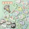 Pegatinas 3D de Cristal Repujado Estilo Japonés de Dibujos Animados, Pegatinas Sólidas de Resina de Cristal para Diario DIY, Pegatinas de PVC para Decoración de Teléfono
