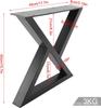 Pata de mesa industrial de hierro transfronteriza soporte de mesa de comedor pata de metal marco de soporte pata de escritorio venta al por mayor barra de bar