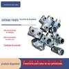 Conectores de Tubo Redondo de 6 e 1/2 Polegadas para Prateleiras, Cercas e Guarda-corpos, Fixadores de Três Vias, Acessórios para Tubos Galvanizados, Acessórios para Tubos Galvanizados