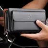 Bolsas de Mano Cartera para Hombre Bolsos de Hombre Moda Estilo Coreano Bolsos de Pinza Moda Comercio Exterior Portátil Simple Moda Viaje