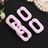 Fivela de Abertura de Corrente de Acrílico 25*17mm em Forma de U Fivela de Corrente Colorida Acessórios de Joalheria DIY Personalizados Feitos à Mão para Crianças