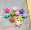 Coreano Macaron Acrílico Geléia Cor Estrela Estrela de Cinco Pontas DIY Chaveiro Celular Corrente Acessórios de Cabelo