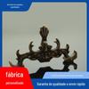 Porta-canetas de cobre antigo padrão tridimensional de corpo de dragão estudo Quatro Tesouros da escrita caneta pequena forma ornamentos presentes de feriado