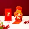 Bolsa de sobre rojo personalizada 2026 Año del Caballo Creativo Paquete rojo 3D Festival de Primavera Sobre de dinero de la suerte Cáscara de sobre rojo de mil yuanes
