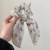 Exquisito Lazo Vintage para el Cabello para Niñas, Cuerda para el Cabello con Lazo, Elegante Lazo para el Cabello, Banda Elástica, Scrunchie de Alta Gama