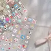 Concha Leve Fofo Pequeno Pano Adesivos de Unha Arte Nova Embossado Estéreo 5D Popular Ins Adesivos de Unha Joias