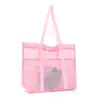 Bolsa de Malha Lavável Portátil para Esportes Transfronteiriça Bolsa de Areia para Praia de Natação de Verão Bolsa de Natação Drenável de Grande Capacidade Portátil