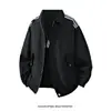 Nueva Chaqueta de Comercio Exterior para Hombre Chaqueta con Solapa Moda Primavera y Otoño Popular Calle Alta Casual Holgada Versátil Top