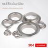 Ilhós de Aço Inoxidável 304 com Diâmetro Interno de 5mm a 14mm, Ecológicos, Resistentes à Corrosão e Testados contra Névoa Salina
