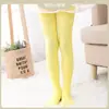 Meias-calças de dança para crianças, primavera, outono e verão, meias brancas finas, veludo de alta elasticidade, elo especial