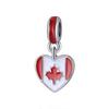 Colgantes de Bandera con Forma de Corazón para el Mundial, de Venta Caliente Transfronteriza, de 15 Países y Regiones, Adecuados para Accesorios de Pulseras y Collares de Bricolaje