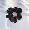Cuerda para el Cabello de Seda Marrón de Gama Alta para Mujer, Anillo de Intestino para Atar el Cabello, Cubierta de Cuero de Aspecto Caro, Elegante, Accesorios para el Cabello de Intestino, Goma Elástica