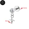 Aleación de titanio G23 corazón mariposa colgante circón uña de lóbulo uña de labio uña de cartílago de la oreja joyería F136 joyería para piercing en el cuerpo humano