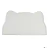 Tapete de Silicone para Pet Impermeável Antiderrapante Tapete de Alimentação Borda Elevada Tapete de Comida Tapete para Tigela de Gato Cachorro Tapete de Comida para Gato