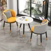 Balcón Ocio Mesa y Silla Pequeña de Doble Capa Celebridad de Internet Mesa de Café y Silla Simples Modernas Combinación Hotel Una Mesa y Dos Sillas Traje de Tres Piezas