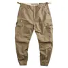 Calça Casual Versátil de Cor Sólida com Corte Afunilado para Jovens, Estilo Hong Kong, Nova Coleção Primavera/Outono, Moda Masculina