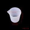 Molde de gota de cristal para bricolaje, taza medidora de silicona de 100 ml con escala, taza de 100 ml, herramienta para hacer pegamento UV