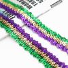 Acessórios de Vestuário para Dança 3cm Elástico de Três Fileiras Contas Conectadas Cinto de Renda Paetês Ponto o Ano Todo 30 Cores