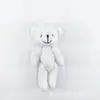 Llavero de Peluche de Oso Articulado de Dibujos Animados de 10 cm Colgante para Bolso Pulsera Accesorios Hechos a Mano DIY Accesorios para Ropa Muñeca