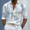 Camisa masculina casual de manga comprida estilo americano, europeia e americana, produto novo de comércio exterior da Amazon, camisa masculina com toque de alta qualidade