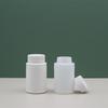 Botellas de Boca Ancha de Plástico PEAD Populares al Por Mayor 180ml Blanco Lechoso Botellas Rectas con Forma de Bambú Botellas para Medicamentos