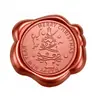 Adesivos de Selo de Cera Vermelha Espumante Série de Natal para Envelopes, Convites, Garrafas de Vinho e Decoração de Presentes