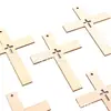 Exclusiva transfronteriza para nuevas artesanías de madera pintadas a mano DIY, adornos cruzados, decoración del hogar de madera, virutas de madera en stock
