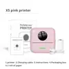 Mini Impresora Transfronteriza Pequeña Portátil Mini Bolsillo Etiqueta Foto Error Térmica Bluetooth